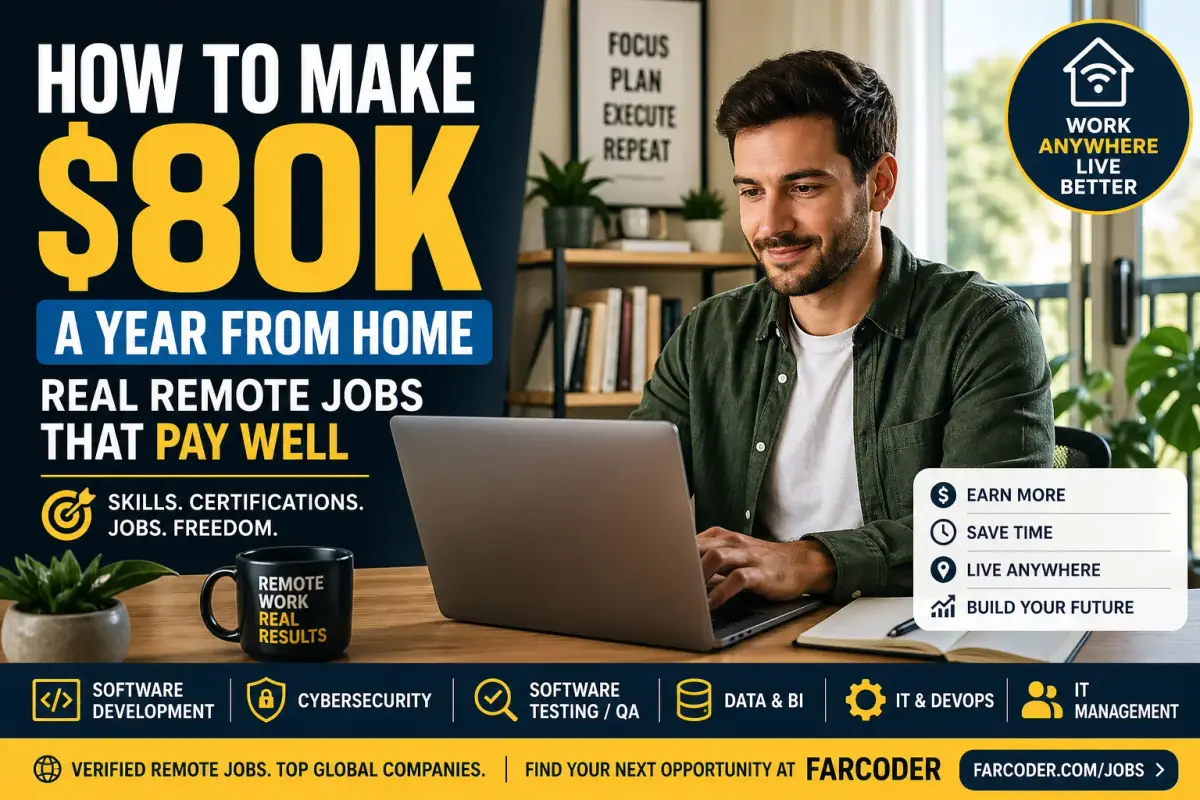 how to make 80K a year from home